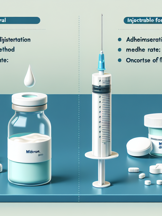 Diferencias entre Mildronate Dihydricume oral e inyectable