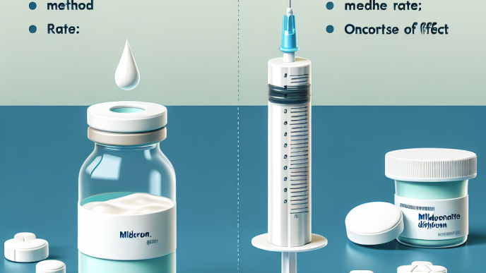 Diferencias entre Mildronate Dihydricume oral e inyectable