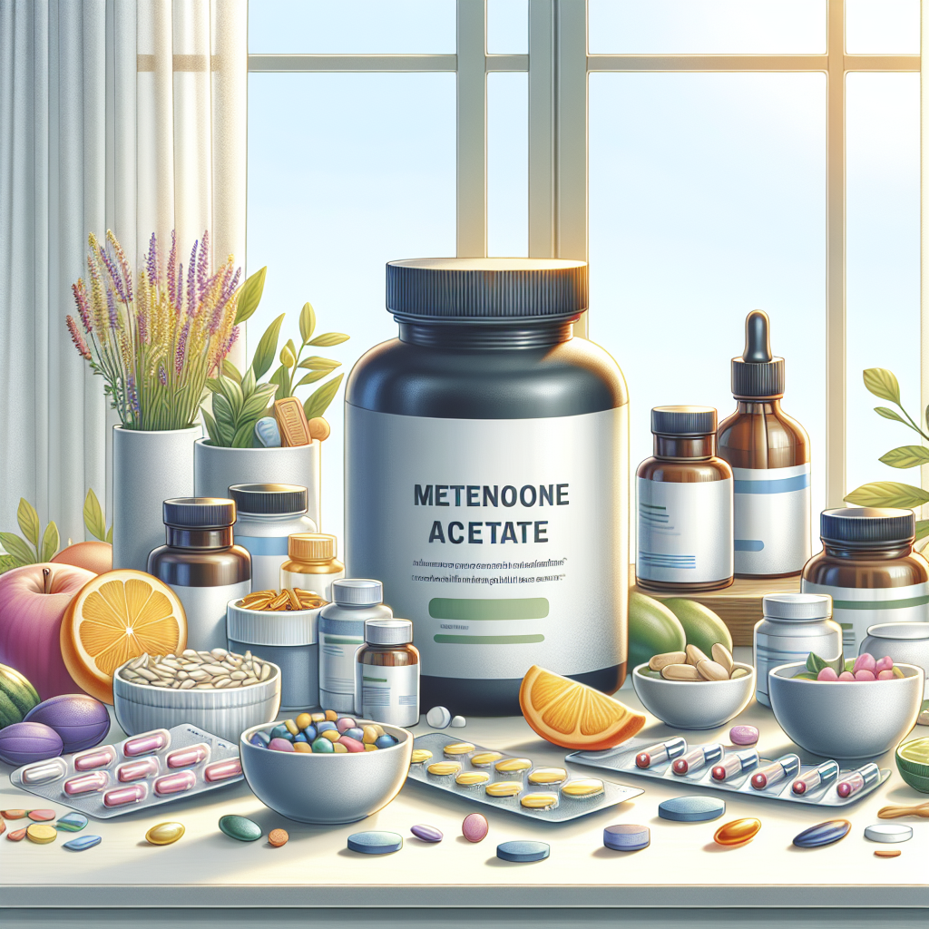 Qué suplementos naturales equilibran el uso de Acetato de metenolona