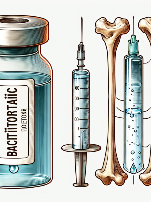 Agua bacteriostática para inyección y cambios en la densidad ósea