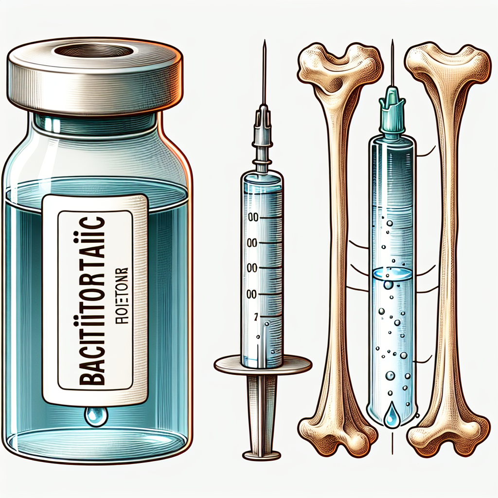 Agua bacteriostática para inyección y cambios en la densidad ósea