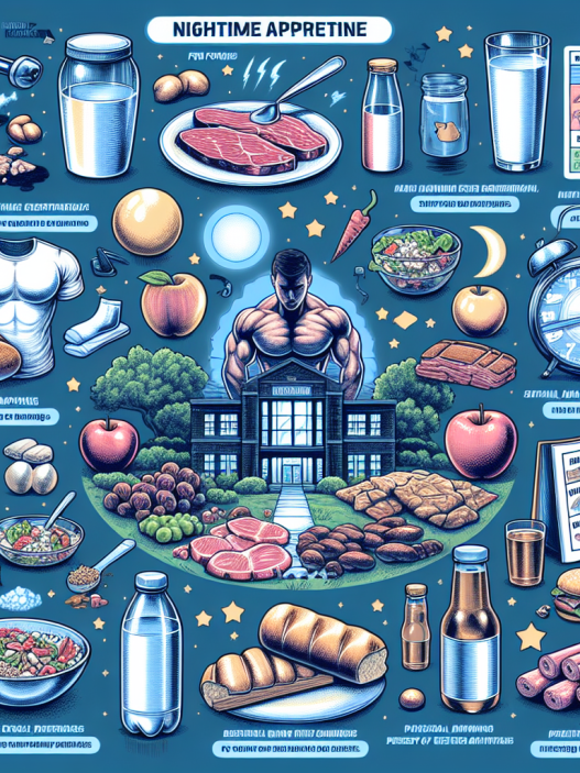 Preparativos para ganar masa muscular y control del apetito nocturno