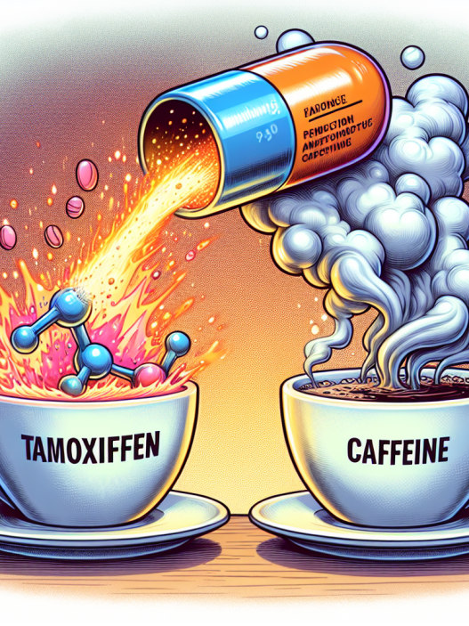 ¿Qué pasa al mezclar Tamoxifeno con cafeína?