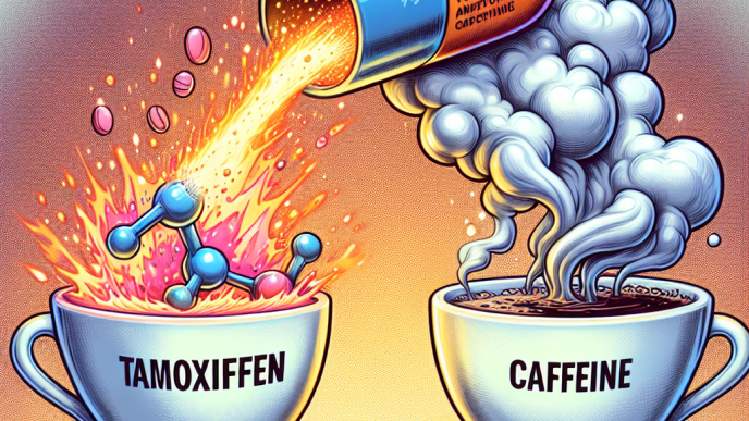 ¿Qué pasa al mezclar Tamoxifeno con cafeína?