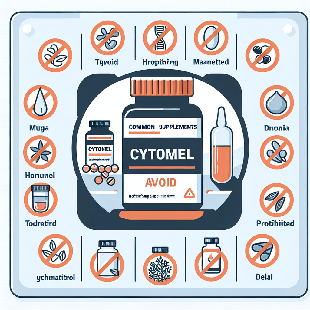 Qué suplementos debes evitar al tomar Cytomel