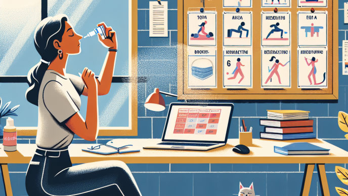 Cómo programar descansos activos mientras usas Aerosoles nasales