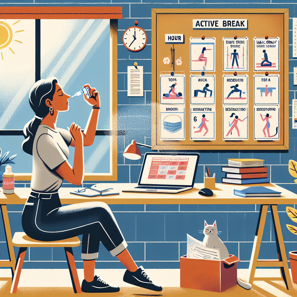 Cómo programar descansos activos mientras usas Aerosoles nasales