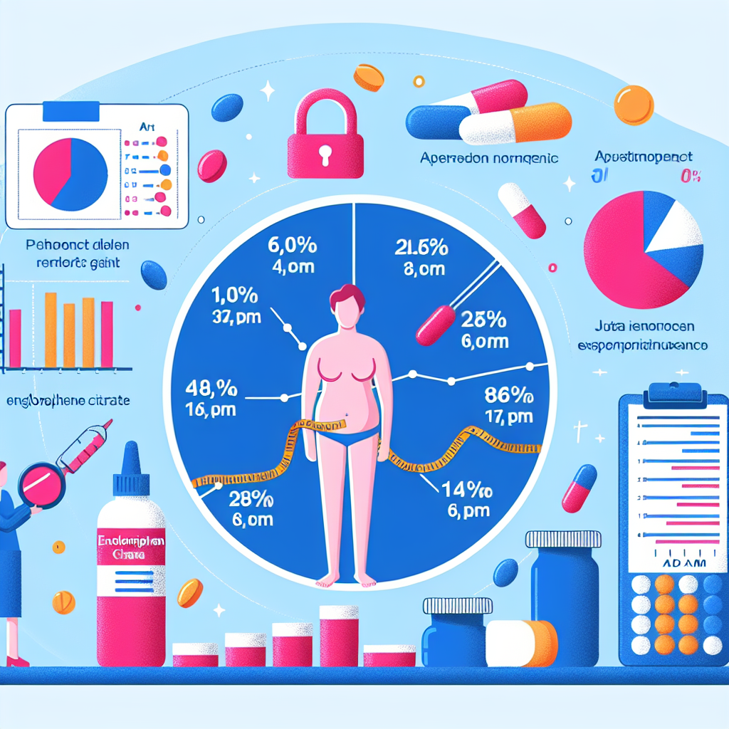 Cuántos kg se ganan con Enclomiphene citrate (en promedio)