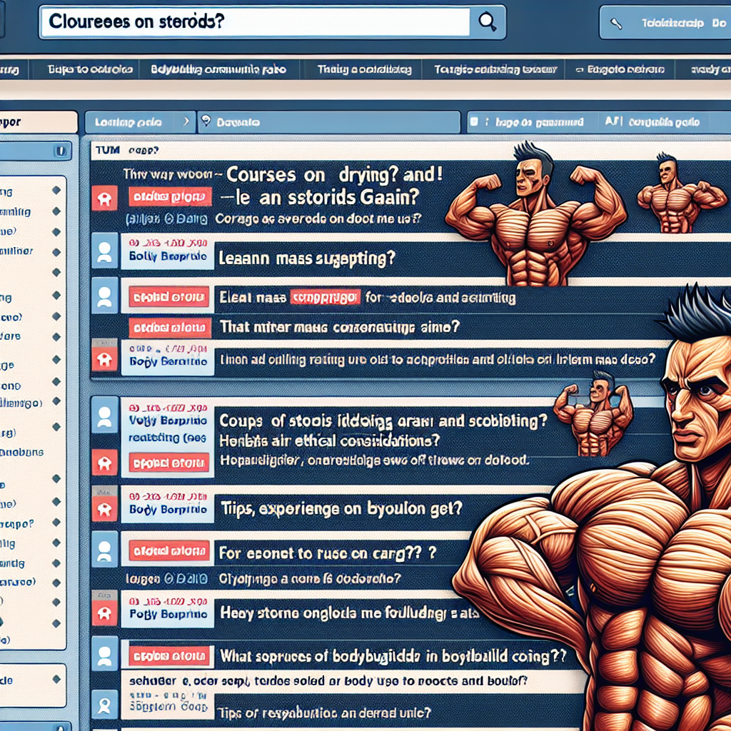 Qué dicen los foros de culturismo sobre Cursos de esteroides para secado y modelado corporal (aumento de masa magra)