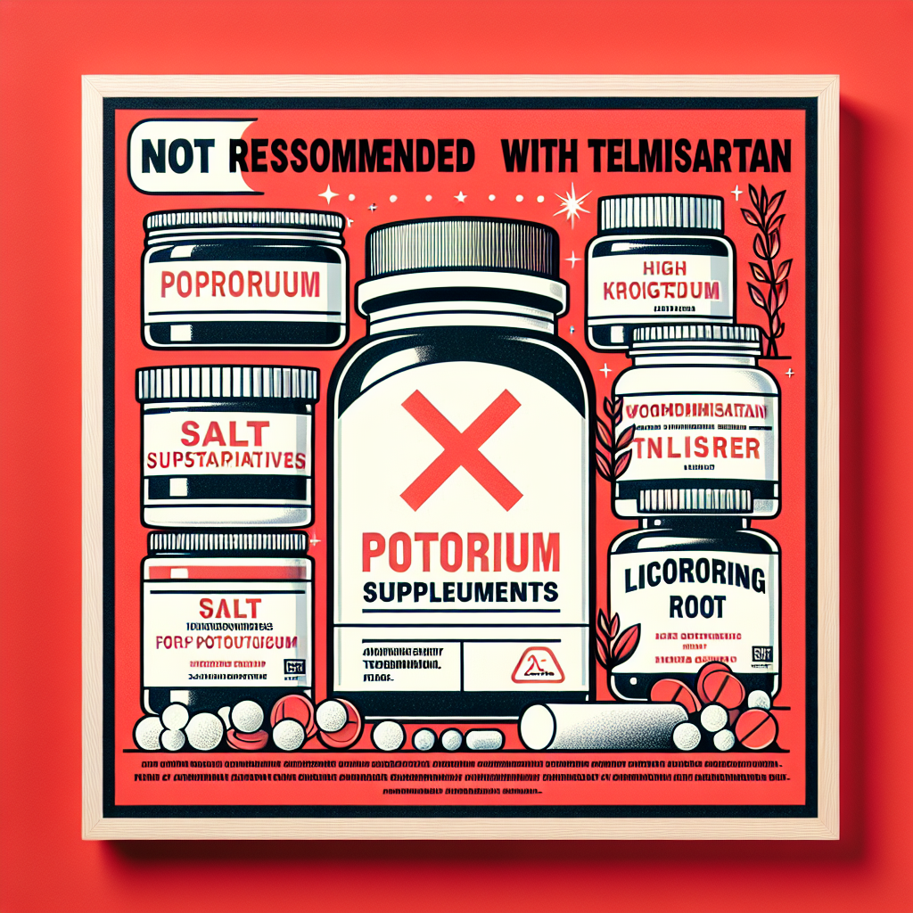 Qué tipo de suplementos no combinan bien con Telmisartan