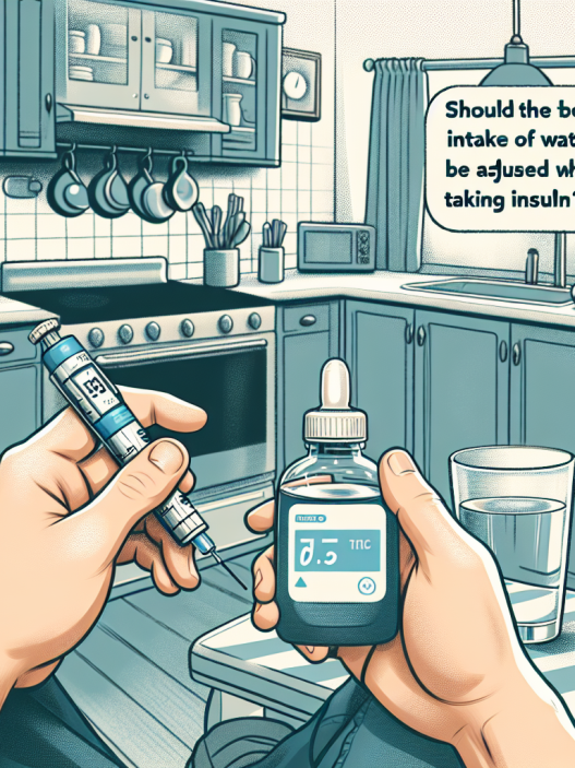 ¿Hay que ajustar el agua al tomar Insulina?