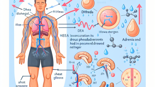 Qué tipo de sudoración indica que Dehydroepiandrosteron está activo