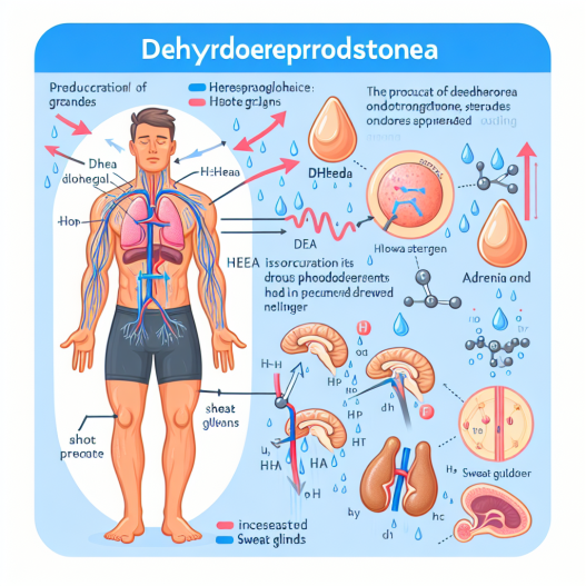 Qué tipo de sudoración indica que Dehydroepiandrosteron está activo