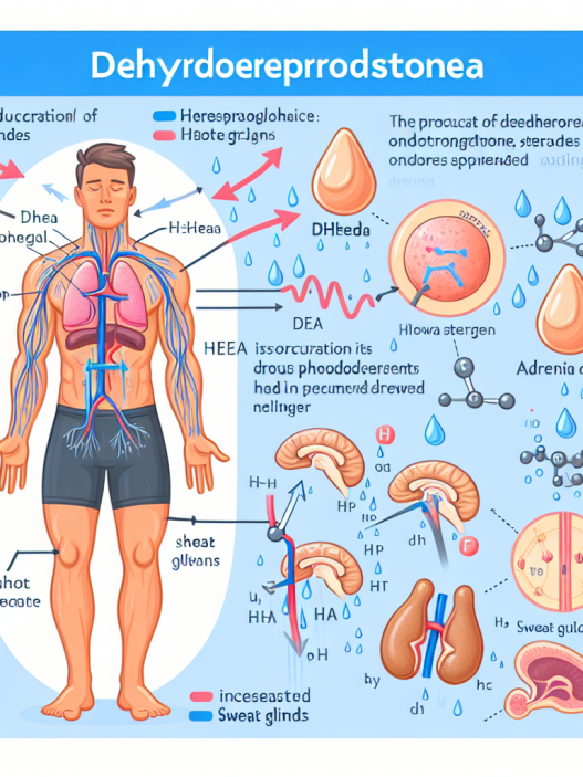 Qué tipo de sudoración indica que Dehydroepiandrosteron está activo